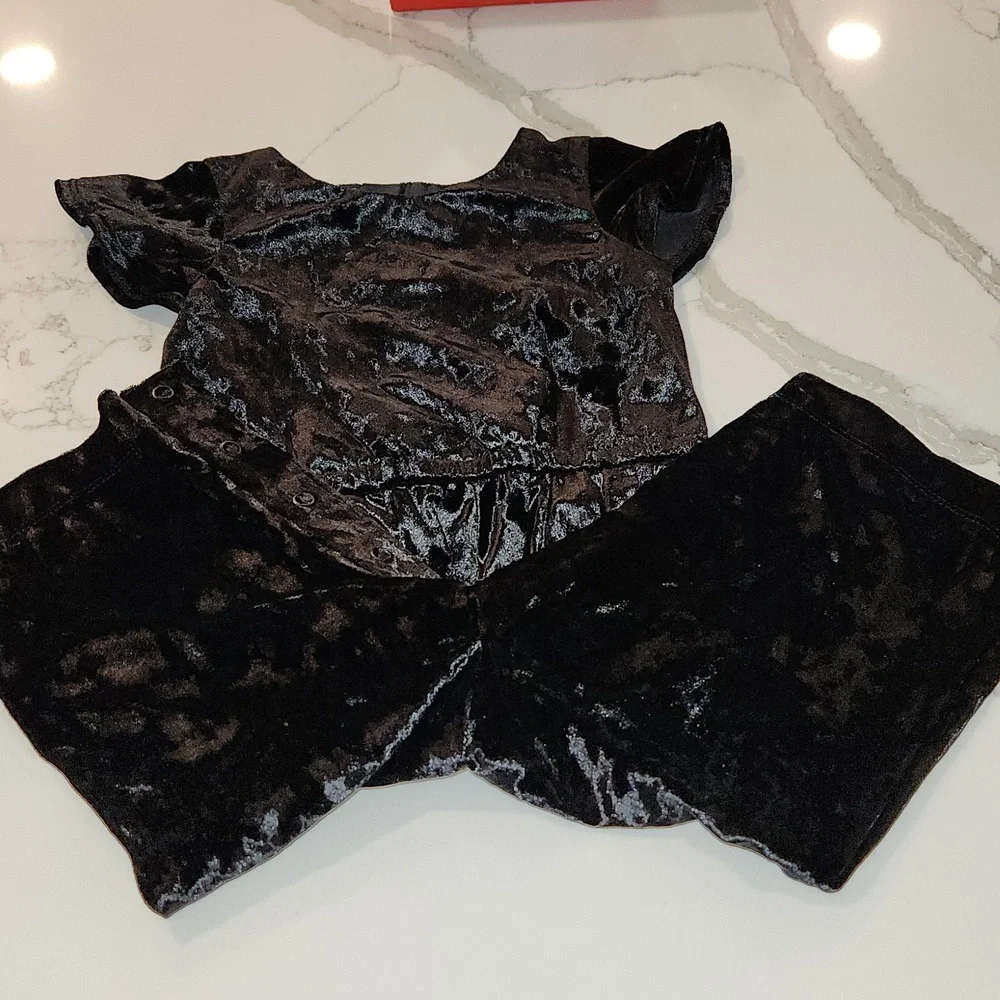 2T Cat & Jack velour jumpsuit